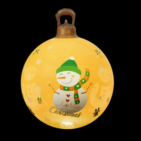 Jingle Jollys Christmas Inflatable Ball 60cm Led Illuminated Snowman Xmas Decor - SportZone.co.nz