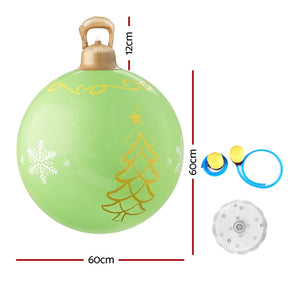 Jingle Jollys Christmas Inflatable Ball 60cm Led Illuminated Xmas Decoration - SportZone.co.nz