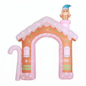Jingle Jollys Christmas Inflatable Gingerbread Man Candy 3.2M Illuminated Decorations - SportZone.co.nz