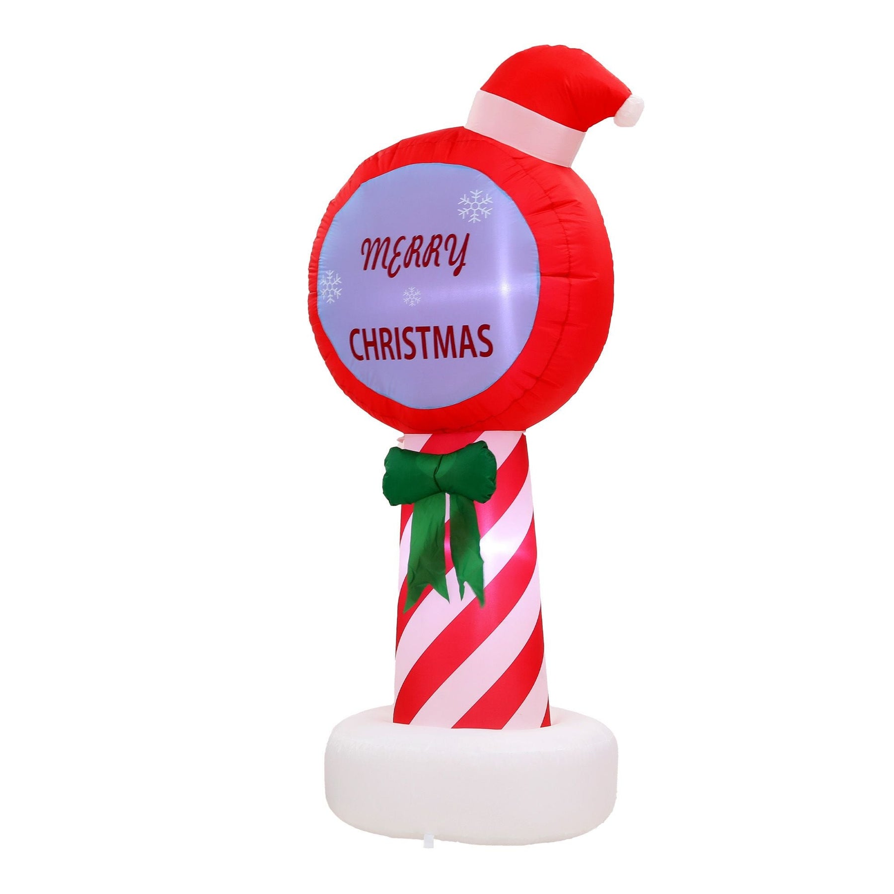 Jingle Jollys Christmas Inflatable Pole 1.8M Height LED Outdoor Decorations Illuminated - SportZone.co.nz