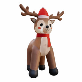 Jingle Jollys Christmas Inflatable Reindeer 2.5M Illuminated Decorations - SportZone.co.nz