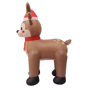 Jingle Jollys Christmas Inflatable Reindeer 2.5M Illuminated Decorations - SportZone.co.nz