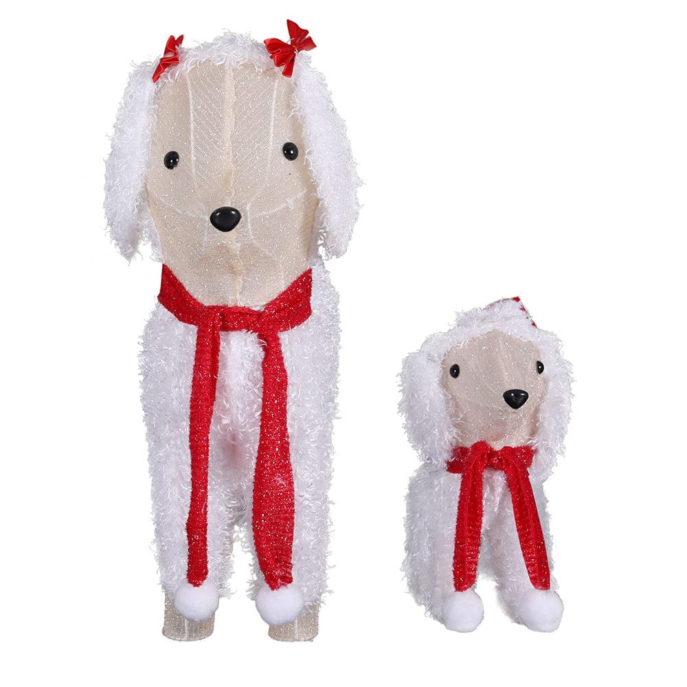 Jingle Jollys Christmas Lights 60 LED Fairy Light 2pcs Dog Decorations Set - SportZone.co.nz