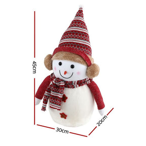Jingle Jollys Christmas Snowman Handicraft Ornaments Party Decorations 45cm - SportZone.co.nz