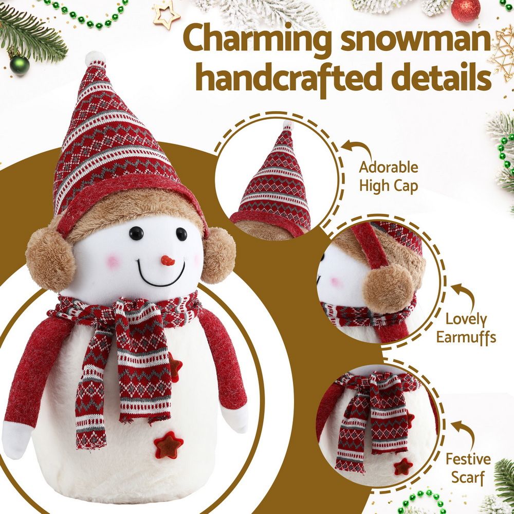 Jingle Jollys Christmas Snowman Handicraft Ornaments Party Decorations 60cm - SportZone.co.nz