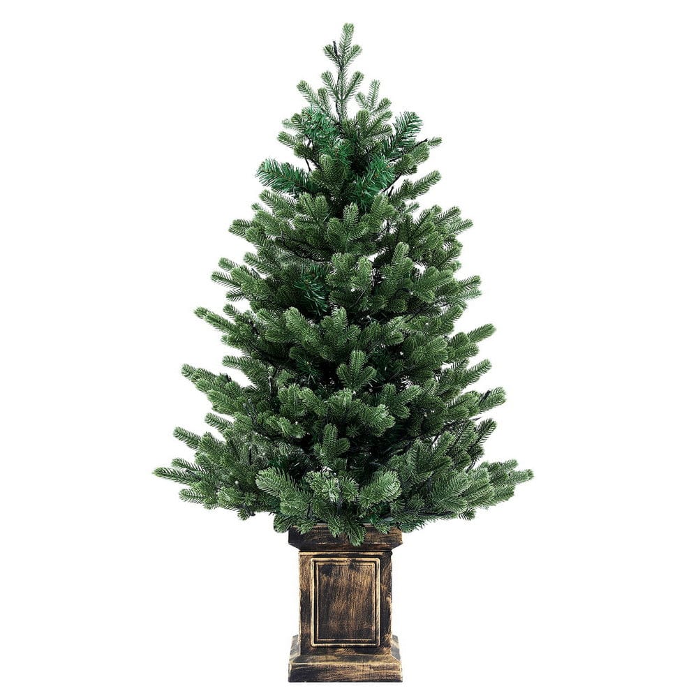 Jingle Jollys Christmas Tree 1.2M LED Potted Xmas Tree Party Decor 8 Light Modes - SportZone.co.nz
