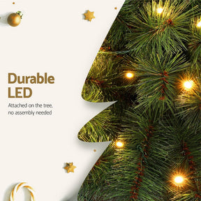 Jingle Jollys Christmas Tree 1.5+1m LED Xmas Palm Tree Party Decorations 2 in 1 - SportZone.co.nz