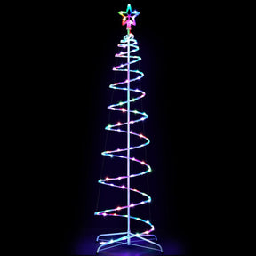 Jingle Jollys Christmas Tree 1.8m 100 RGB LED Rope Lights Xmas Trees Decoration - SportZone.co.nz