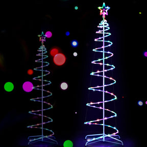 Jingle Jollys Christmas Tree 1.8m 100 RGB LED Rope Lights Xmas Trees Decoration - SportZone.co.nz