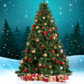Jingle Jollys Christmas Tree 1.8m Green Xmas Tree Decorations 650 Tips - SportZone.co.nz