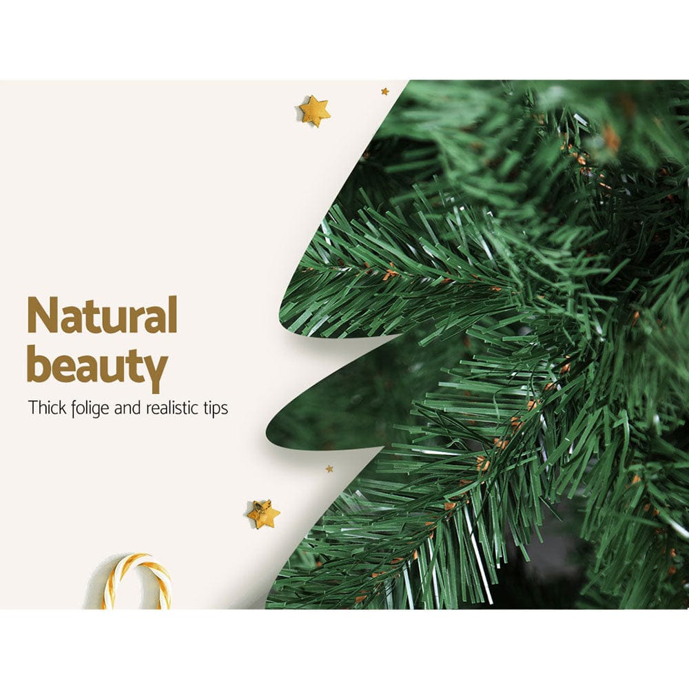 Jingle Jollys Christmas Tree 1.8m Green Xmas Tree Decorations 650 Tips - SportZone.co.nz