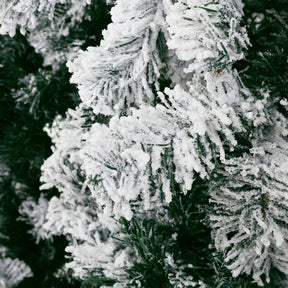 Jingle Jollys Christmas Tree 1.8m Snow Flocked Xmas Tree Decorations 468 Tips - SportZone.co.nz