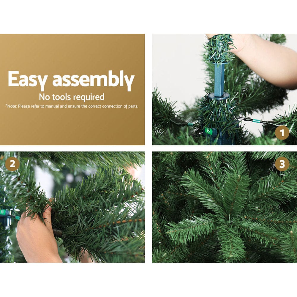 Jingle Jollys Christmas Tree 2.1m Green Xmas Tree Decorations 905 Tips - SportZone.co.nz