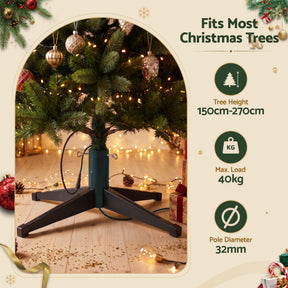 Jingle Jollys Christmas Tree Stand 360° Rotating for Xmas Tree Up to 2.7M with Remote Control - SportZone.co.nz