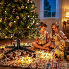 Jingle Jollys Christmas Tree Stand 360° Rotating for Xmas Tree Up to 2.7M with Remote Control - SportZone.co.nz