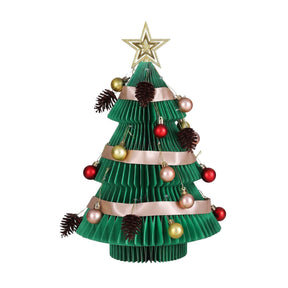 Jingle Jollys Paper Christmas Tree 47CM w/ Star Topper Xmas Decor Tabletop Green DIY Ornament Set - SportZone.co.nz