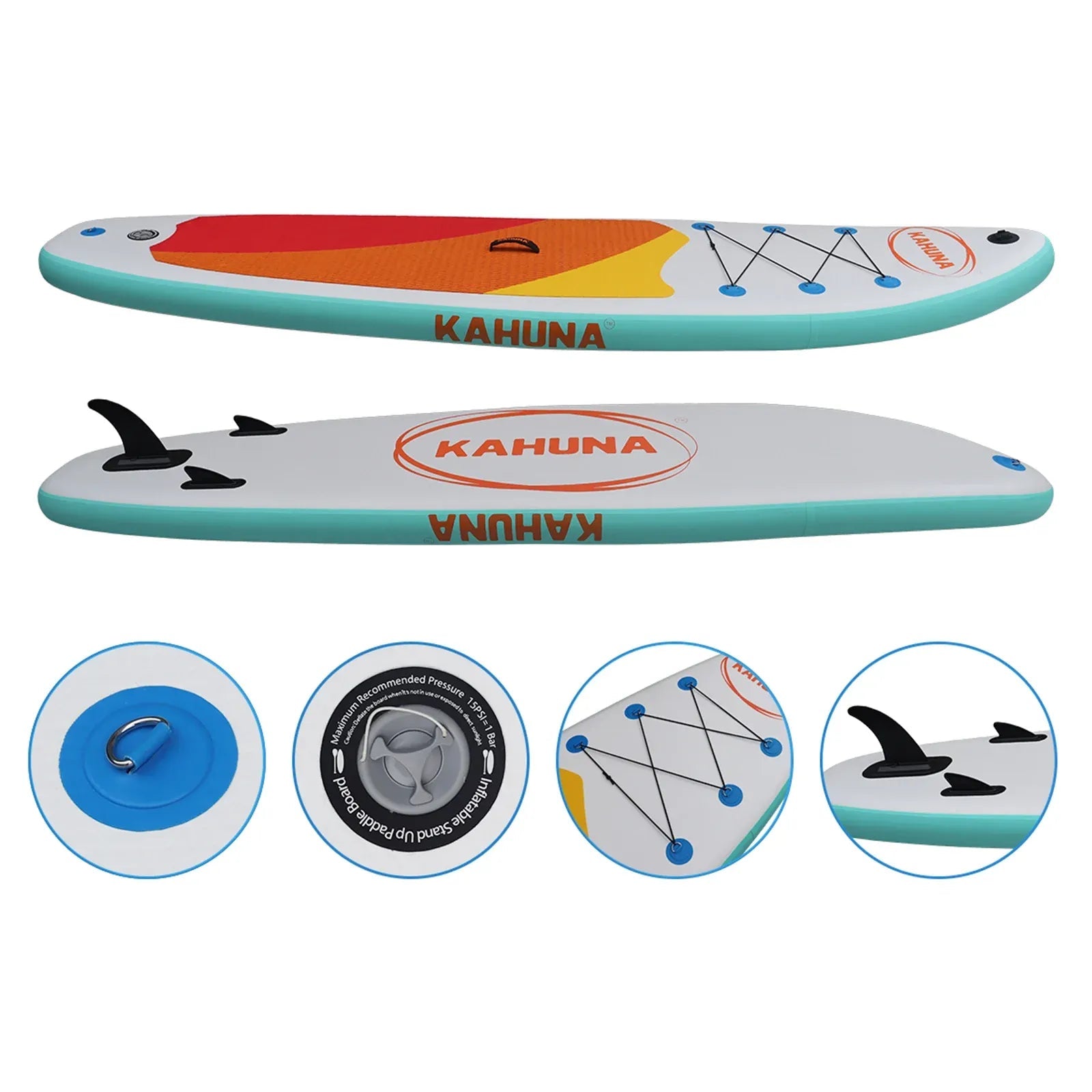 Kahuna Hana 11ft Inflatable Stand Up Paddle Board Set - iSUP Paddleboard Package with Paddle, Pump & Backpack - SportZone.co.nz