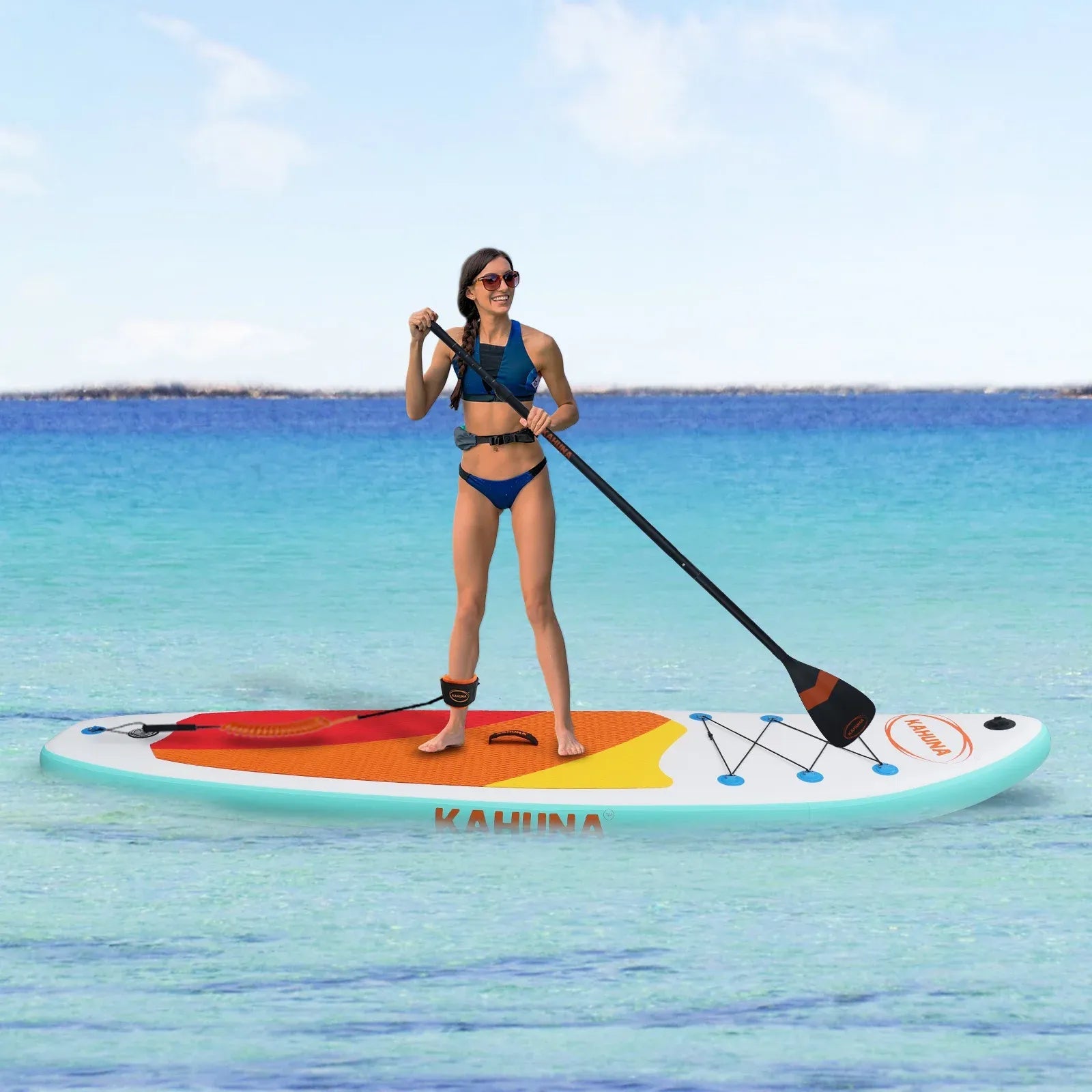 Kahuna Hana 11ft Inflatable Stand Up Paddle Board Set - iSUP Paddleboard Package with Paddle, Pump & Backpack - SportZone.co.nz