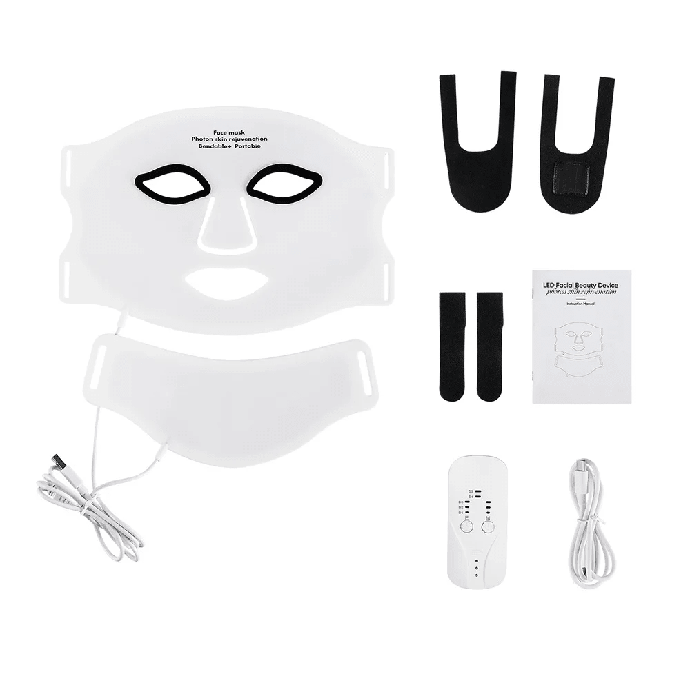 LED Red Light Therapy Face Mask – 7 Colour Silicone Facial Mask - SportZone.co.nz