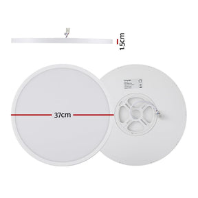 Leier Ceiling Light LED Round 42W Ultra - THIN 5CM Oyster Lamp Modern Cool/Warm - SportZone.co.nz