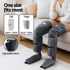 Livemor Electric Leg Foot Massager Air Wrap With Shiatsu Neck Massager Heating - SportZone.co.nz