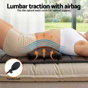 Livemor Massage Mat Kneading Neck Foot Massager Heated Vibration Airbag Mattress - SportZone.co.nz