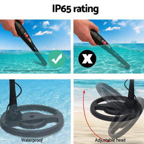 Metal Detector 160MM Deep Sensitive Waterproof Pinpointer Treasure Hunter - SportZone.co.nz