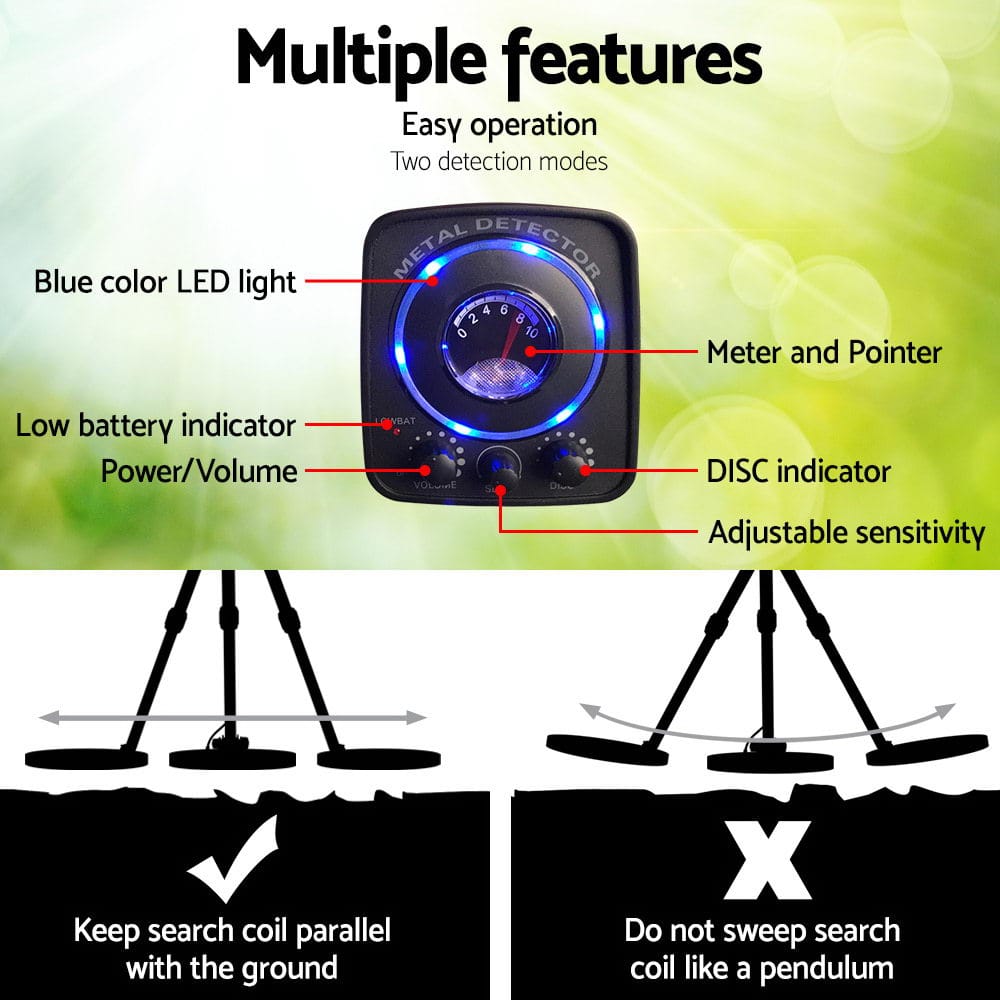 Metal Detector 160MM Deep Sensitive Waterproof Pinpointer Treasure Hunter - SportZone.co.nz