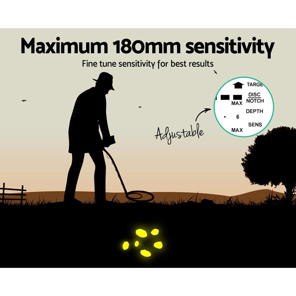 Metal Detector 180MM Deep Sensitive Waterproof Pinpointer Treasure Hunter - SportZone.co.nz