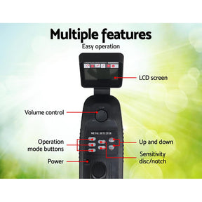 Metal Detector 180MM Deep Sensitive Waterproof Treasure Hunter Gold Digger - SportZone.co.nz