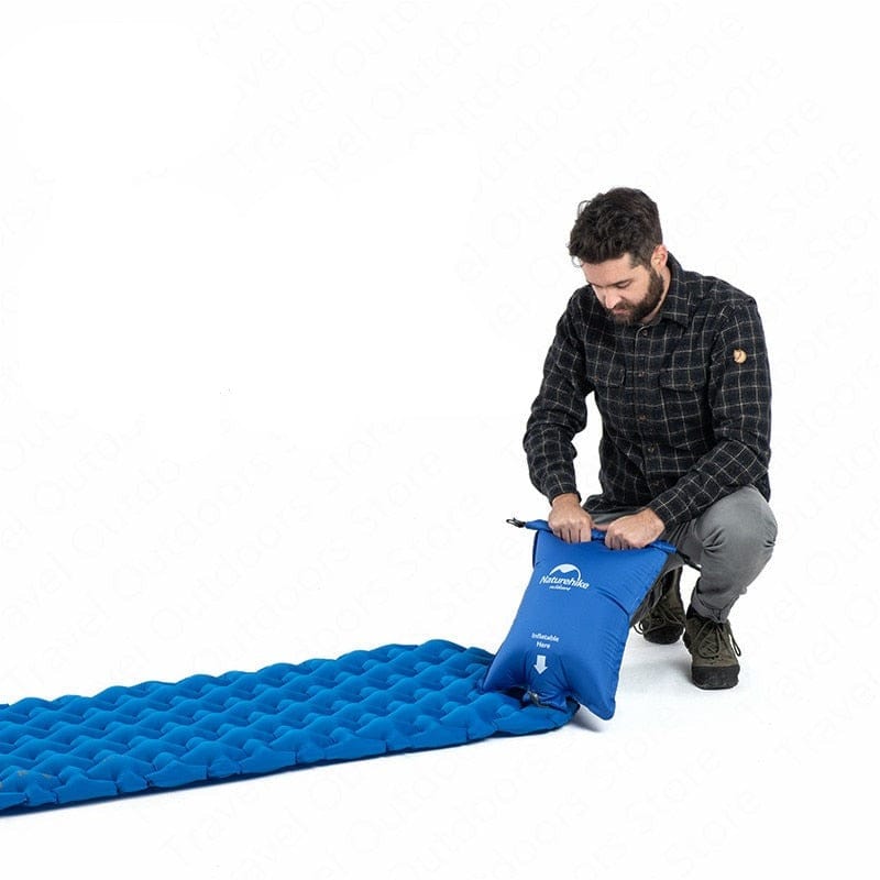 Naturehike Inflatable Camping Mat: Ultralight, Portable, and Perfect for Sleeping Comfort Under the Stars - SportZone.co.nz