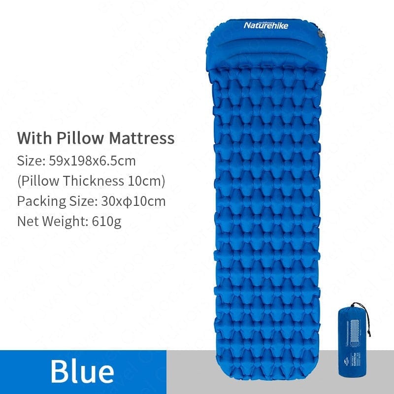 Naturehike Inflatable Camping Mat: Ultralight, Portable, and Perfect for Sleeping Comfort Under the Stars - SportZone.co.nz