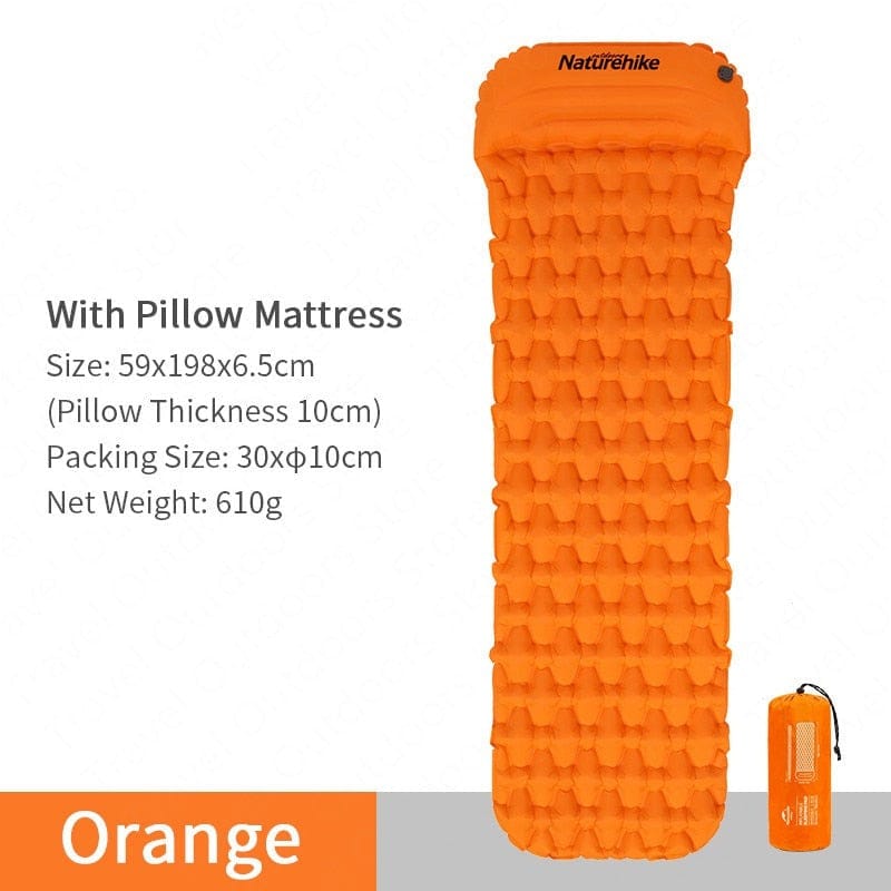 Naturehike Inflatable Camping Mat: Ultralight, Portable, and Perfect for Sleeping Comfort Under the Stars - SportZone.co.nz