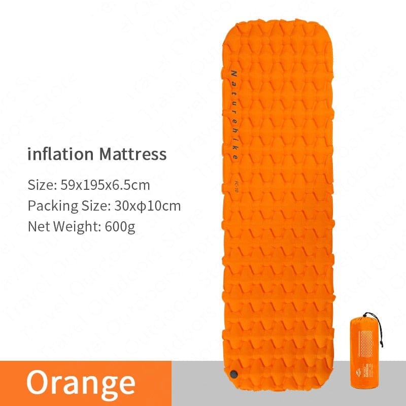 Naturehike Inflatable Camping Mat: Ultralight, Portable, and Perfect for Sleeping Comfort Under the Stars - SportZone.co.nz