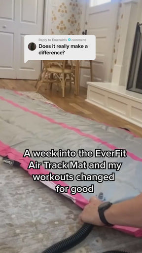 Everfit 5M Air Track Gymnastics Tumbling Exercise Mat W/ Pump Inflatable Colour