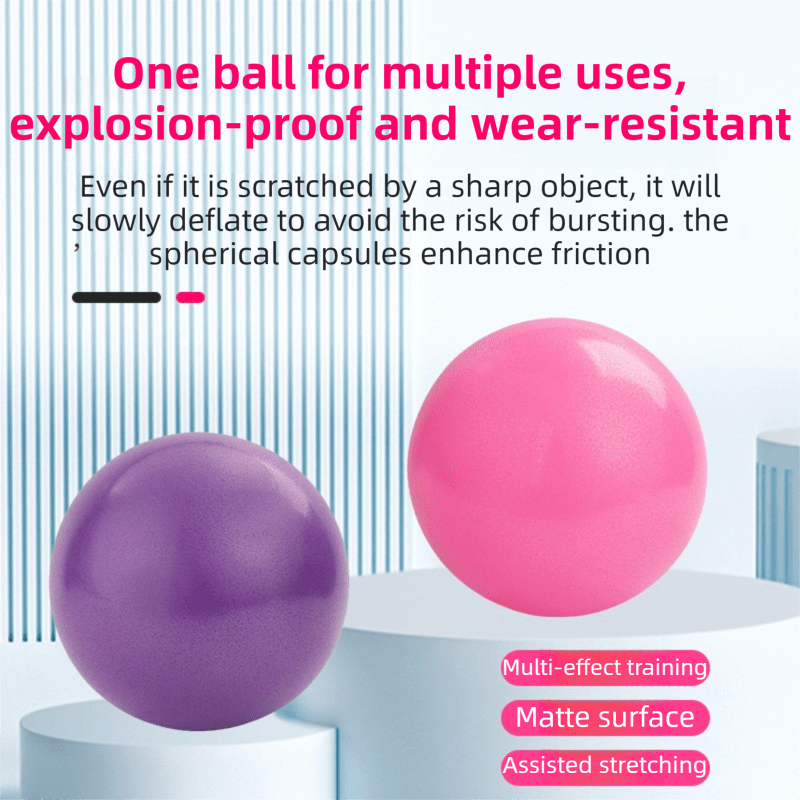 Purple Professional Pilates Ring & Yoga Ball Set - Multipurpose Home Fitness Equipment for Whole - Body Core Training & Pelvic Floor Strengthening - SportZone.co.nz