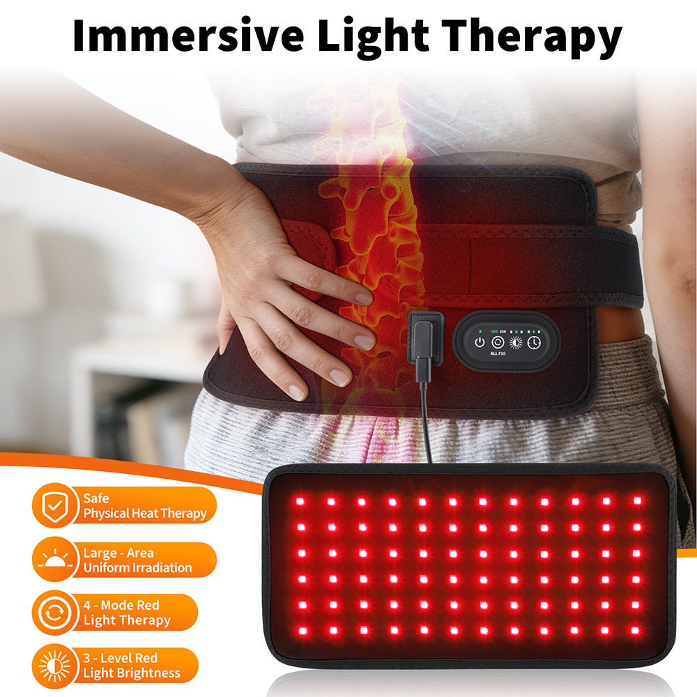 Red Light Therapy Panel 72 Tri-Core LEDs 660nm 850nm Near Infrared 3 Levels USB-C - SportZone.co.nz
