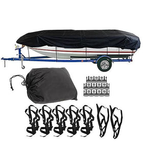 Square Boat 17-20FT (625cm × 360cm):Boat Cover Trailerable Marine Grade 210D grey - SportZone.co.nz