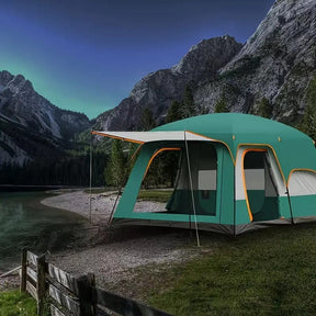 Tasman 3 - 5 Person Tent Camping Hiking Festival Pop Up Sleeping - Green - SportZone.co.nz
