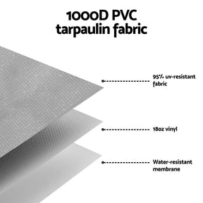 Weisshorn 16ft Caravan Awning RV Replacement Fabric 4.58M x 2.42M - SportZone.co.nz