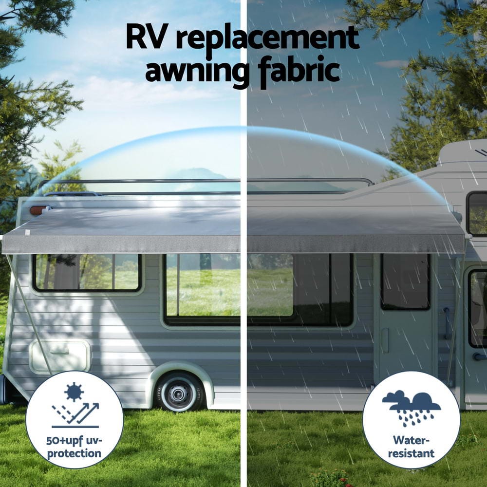 Weisshorn 17ft Caravan Awning RV Replacement Fabric 4.93M x 2.42M - SportZone.co.nz