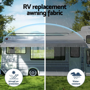Weisshorn 17ft Caravan Awning RV Replacement Fabric 4.93M x 2.42M - SportZone.co.nz