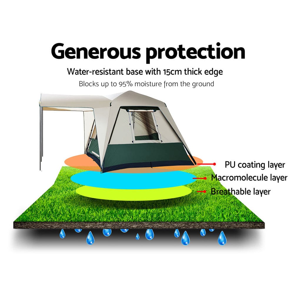 Weisshorn 4 - Person Family Dome Tent | Quick Setup Camping Tent - SportZone.co.nz