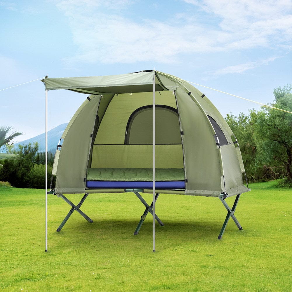 Weisshorn 5 - in - 1 Camping Tent Cot 1 - person Air Mattress Camping Bed - SportZone.co.nz