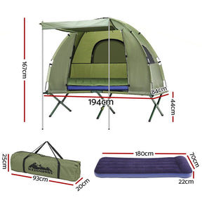 Weisshorn 5 - in - 1 Camping Tent Cot 1 - person Air Mattress Camping Bed - SportZone.co.nz