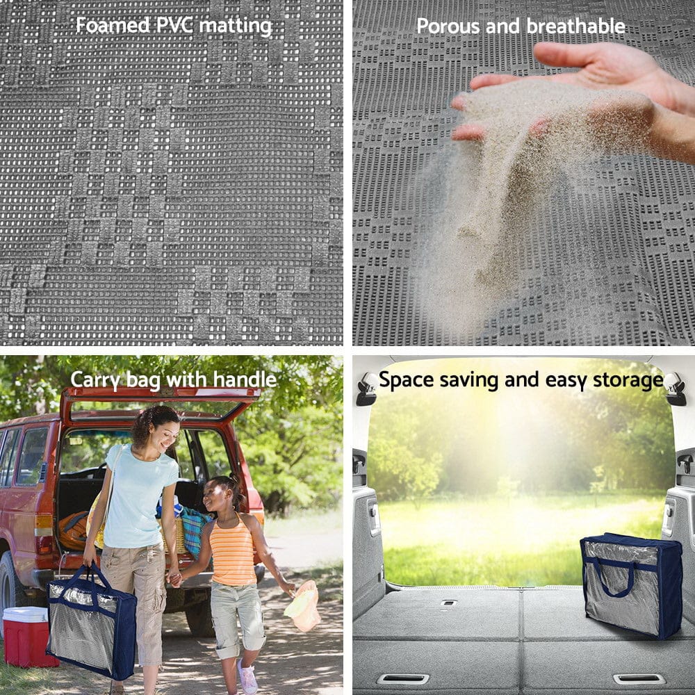 Weisshorn 7M X 2.5M Annex Matting 600GSM Floor Mats Mesh Caravan Camping Annexe - SportZone.co.nz