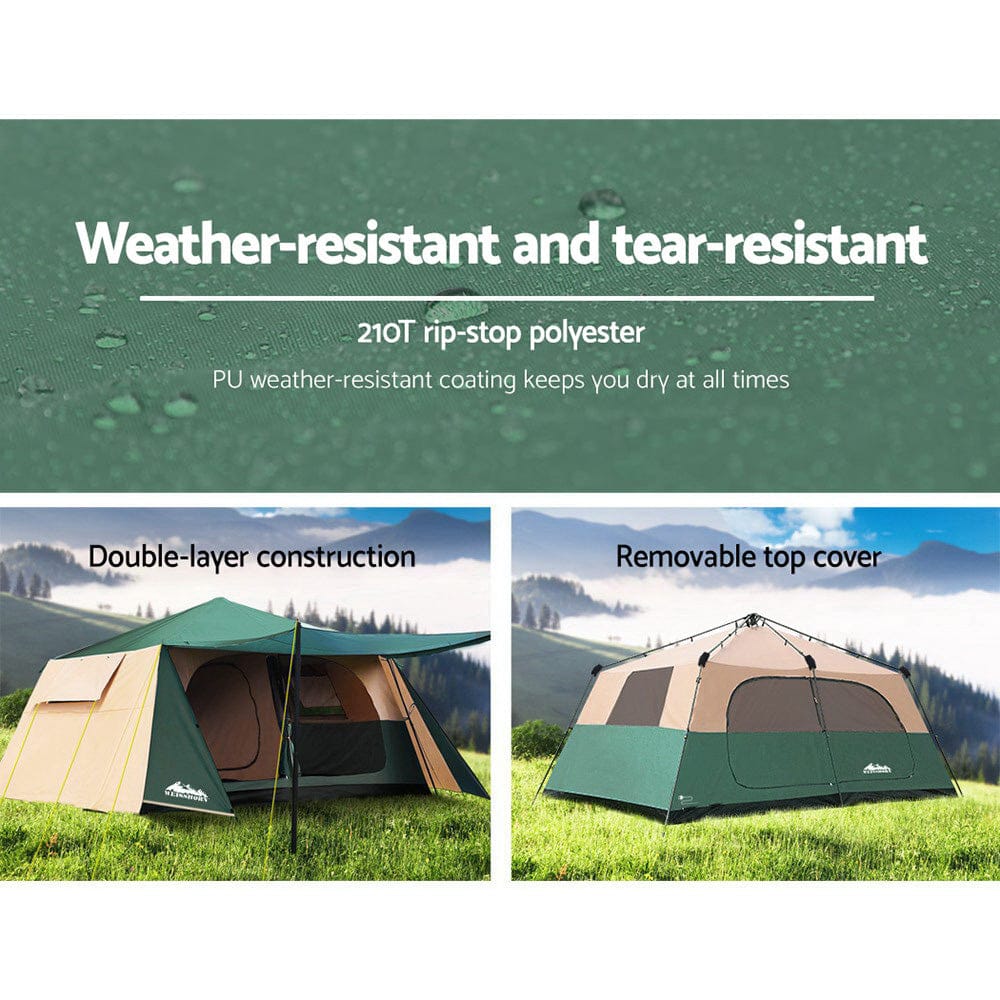 Weisshorn 8 - Person Dome Tent | Easy Setup Camping Tent - SportZone.co.nz