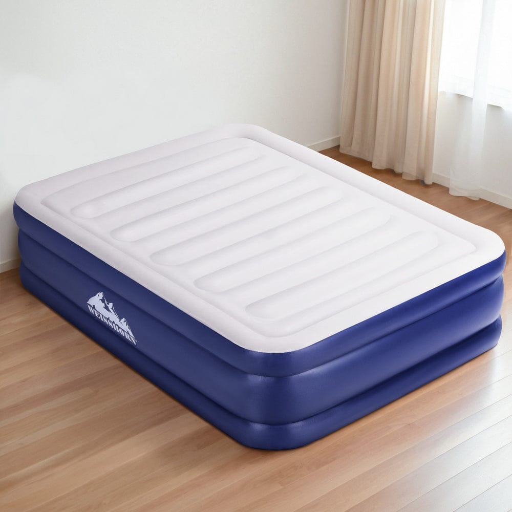 Weisshorn Air Mattress Queen Inflatable Bed Air bed 51cm - SportZone.co.nz