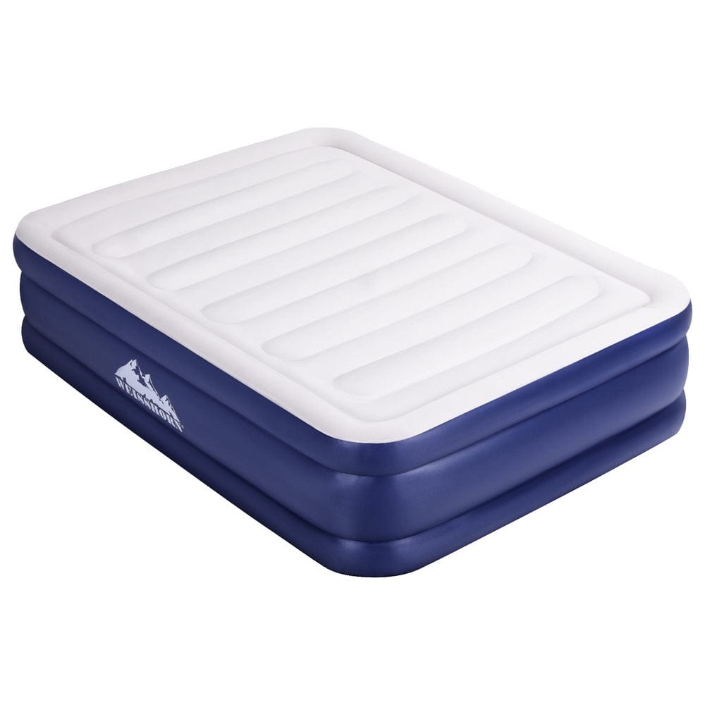 Weisshorn Air Mattress Queen Inflatable Bed Air bed 51cm - SportZone.co.nz
