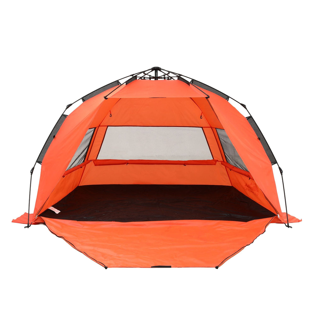 Weisshorn Beach Tent 3-4 Person Pop Up Sun Shade UPF 50 Automatic Outdoor Orange - SportZone.co.nz